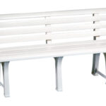 BANCO JARDIN RESINA ORQUIDEA - BLANCO