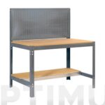BANCO TRABAJO METALICO SOBRE MADERA BT2/1200 GRIS - 1445 X 1210 X 610 MM