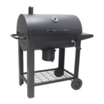 BARBACOA CARBON BARRIL CON MESA AUXILIAR - 116 X 58 X 118 CM