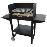 BARBACOA CARBON-LEÑA RECTANGULAR CON REFRECTARIO - H101 X 125 X 58 CM