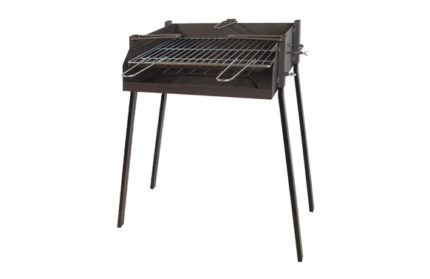 BARBACOA CARBON-LEÑA RECTANGULAR SOPORTE PAELLERO