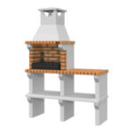 BARBACOA LADRILLO PEÑALARA - 196 X 136 X 47 CM