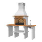 BARBACOA LADRILLO SAGRA - 237 X 197 X 58 CM