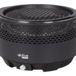 BARBACOA REDONDA SOBREMESA SIN HUMO - Ø 31 CM NEGRA