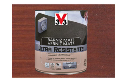 BARNIZ INTERIOR AL AGUA ULTRA RESISTENTE MATE - 250 ML CAOBA