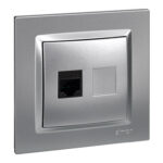 BASE ETHERNET RJ45 CAT.5E EMPOTRAR ALUMINIO - SERIE 10