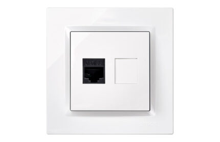 BASE ETHERNET RJ45 CAT.5E EMPOTRAR BLANCO - SERIE 10