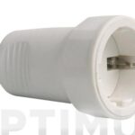 BASE GOMA 10/16A - 230V BLANCO