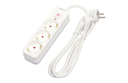 BASE MULTIPLE CON INTERRUPTOR BLANCO