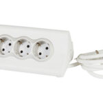 BASE MULTIPLE CON SOPORTE TABLET - 1,5M 3 TOMAS + USB A BLANCO