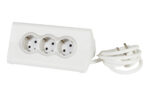 BASE MULTIPLE CON SOPORTE TABLET - 1,5M 3 TOMAS + USB A BLANCO