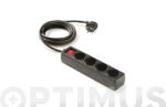 BASE MULTIPLE ECO CON INTERRUPTOR NEGRA
