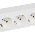 BASE SHUKO TRIPLE SUPERFICIE 16A BLANCO - IP21 FORIX