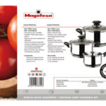 BATERIA ACERO INOX TAPA CRISTAL INDUCCION - FAMILY 5 PIEZAS