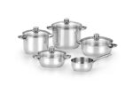 BATERIA INOX OPTIMA TAPA CRISTAL