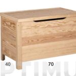 BAUL PINO MACIZO SIN BARNIZAR - 48 X 70 X 40 CM