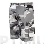 BERMUDA ALGODON 200 GR CAMUFLAJE GRIS - TALLA XXL
