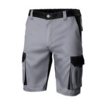 BERMUDA POLIESTER / ALGODON 200 GR SOLID MATCH GRIS / NEGRO - TALLA 52