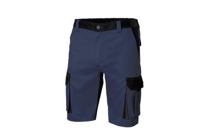 BERMUDA POLIESTER / ALGODON 200 GR SOLID MATCH NAVY / NEGRO - TALLA 48