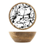 BOL MADERA MANGO DECORADO