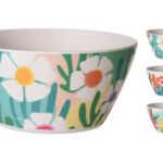 BOL MELAMINA DECORADO - Ø14,5 X 7 CM - SURTIDO FLOWERS