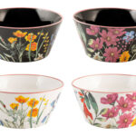 BOL NEW BONE CHINA CAROLINE MIX BLANCO NEGRO - Ø 14 CM SURTIDO