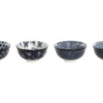 BOL PORCELANA DECORADO AZUL SET 4 UDS - Ø 11,5 CM