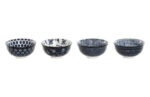 BOL PORCELANA DECORADO AZUL SET 4 UDS - Ø 11,5 CM