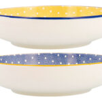 BOL/PLATO PORCELANA DECORADO - Ø 20 X 5 CM COLORES SURTIDO