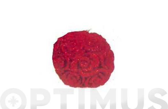 BOLA CERA PLATEADA CUADRICULAS - Ø 8 CM BOLA CERA PLATEADA CUADRICULAS - Imagen 1