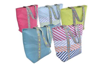 BOLSA PORTA ALIMENTOS SHOPPER MAXI FLUOR - SURTIDAS 5 COLORES