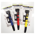 BOMBA BICICLETA ALUMINIO PARA VALVULAS FV/AV/ - MANGO ERGONOMICO 3 BAR