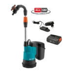 BOMBA DE DEPOSITO AGUAS PLUVIALES A BATERIA 18 V 2,5 AH - 2.000 L/H