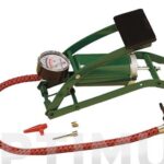 BOMBA INFLAR PEDAL MANOMETRO - INCLUYE BOQUILAS