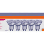 BOMBILLA GU10 4,5W/350LM 4000K OSRAM PACK 5 UNID. - LPPAR16D5036