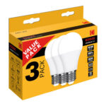 BOMBILLA LED ESTANDAR (PACK 3 UNIDADES) - E27 LUZ CALIDA 806LM 10W