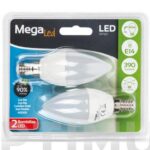 BOMBILLA LED VELA (PACK 2 UNIDADES) - E14 LUZ NEUTRA 390LM 5W