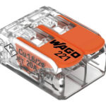 BORNA DE CONEXION RAPIDA 2 VIAS 4MM2 100 UND. - 221-412