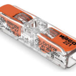 BORNA DE CONEXION RAPIDA 2 VIAS EN LINEA 4MM2 60 U - 221-2411