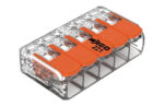 BORNA DE CONEXION RAPIDA 5 VIAS 4MM2 25 UND. - 221-415