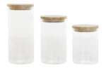 BOTE SET 3 BOROSILICATO - 10X10X22,3CM 1400 1400/1100ML