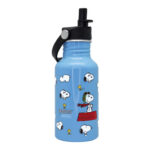 BOTELLA ALUMINIO CON PAJITA NIÑOS - 500 ML - SNOOPY