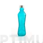 BOTELLA CRISTAL - 1 L AZUL TURQUESA