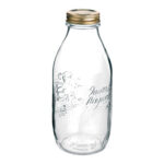 BOTELLA VIDRIO 4 ESTACIONES CON TAPA - 1 L