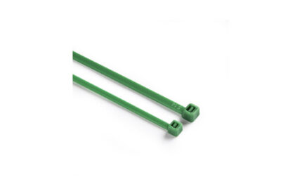 BRIDA NILON DENTADA VERDE - 4,8 X 290 MM 100 UDS