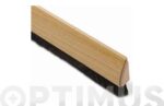 BURLETE BAJO PUERTA ADHESIVO PVC CURVO - Imagen 2