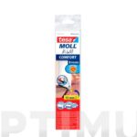 BURLETE BAJO PUERTA ALUMINIO CON CEPILLO ADHESIVO - 1 M X 40 MM INOX TESAMOLL