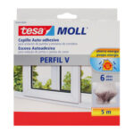 BURLETE CEPILLO PERFIL V GRIS - 5 M TESAMOLL