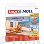 BURLETE SILICONA TUBULAR TRANSPARENTE - 6 M X 9 MM TESAMOLL