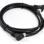 CABLE ANTENA CONECTORES ACODADOS 1,5M NEGRO